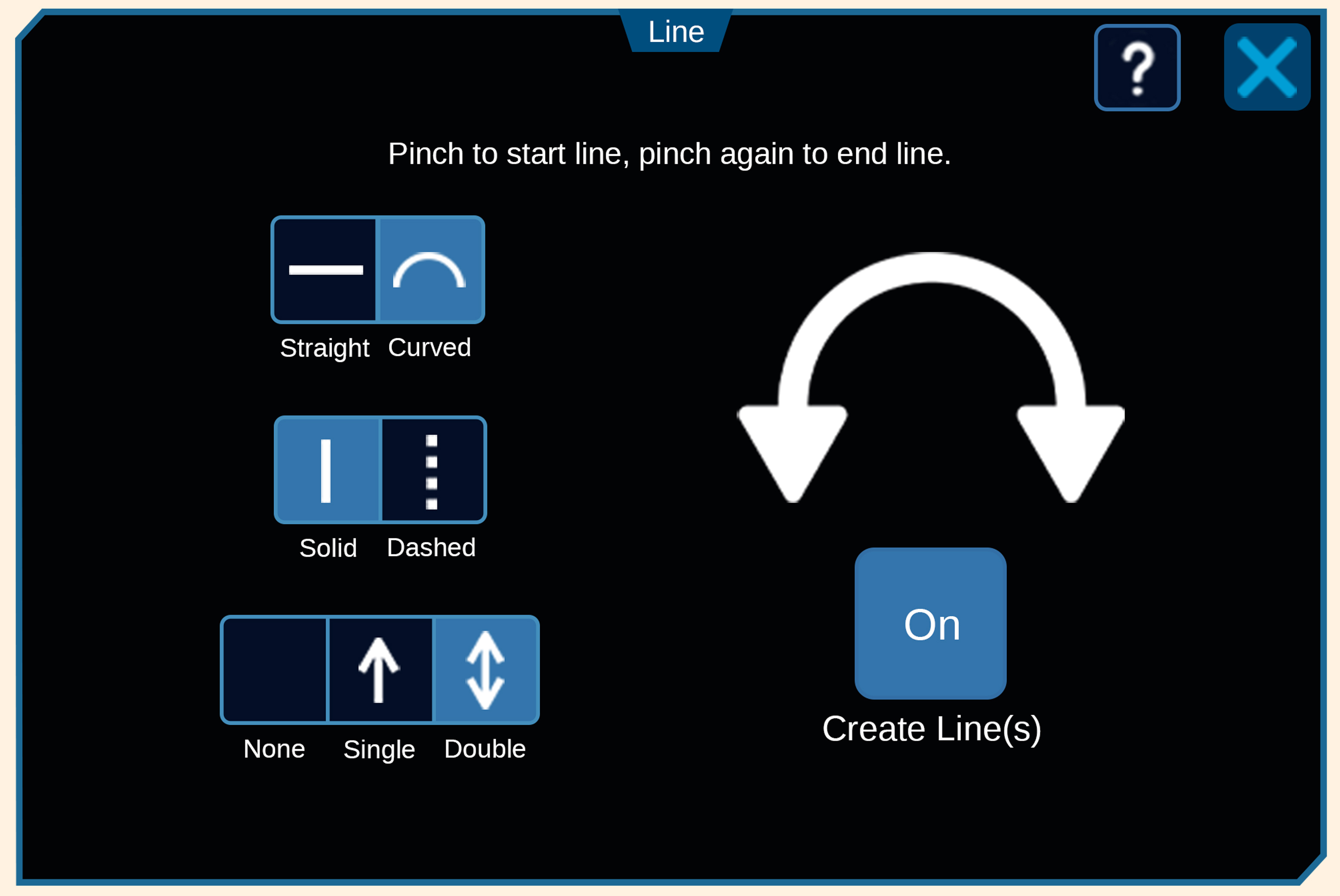 Line Tools dashboard within the unified design system