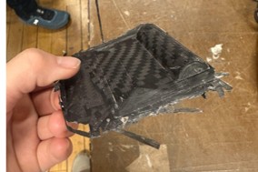 Layered carbon fiber crank steering component