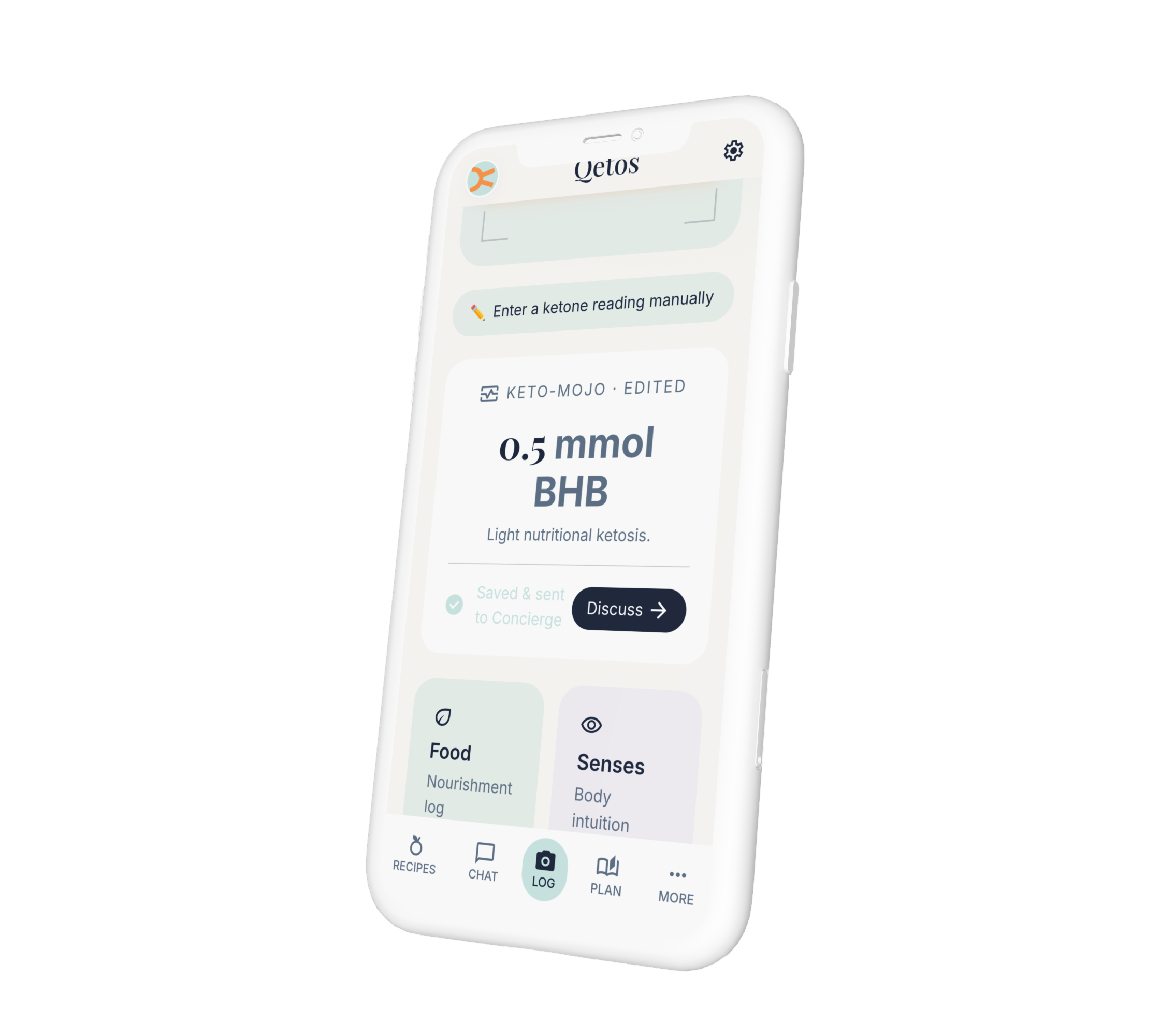 Qetos manual ketone logging