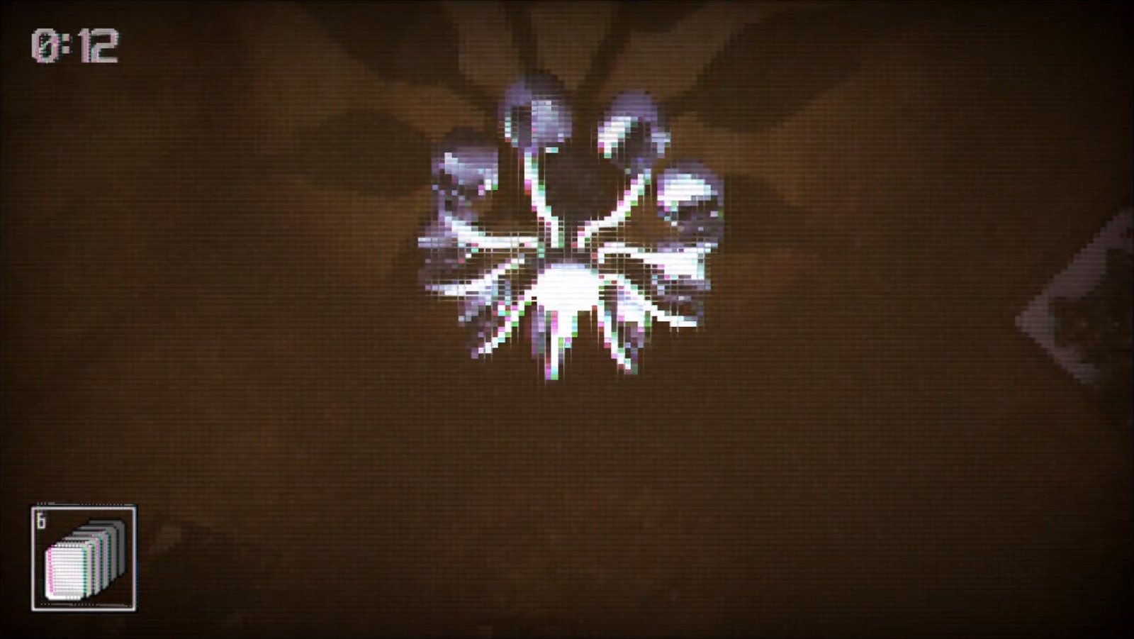 In-game close view of an ornate chandelier against a dark ceiling